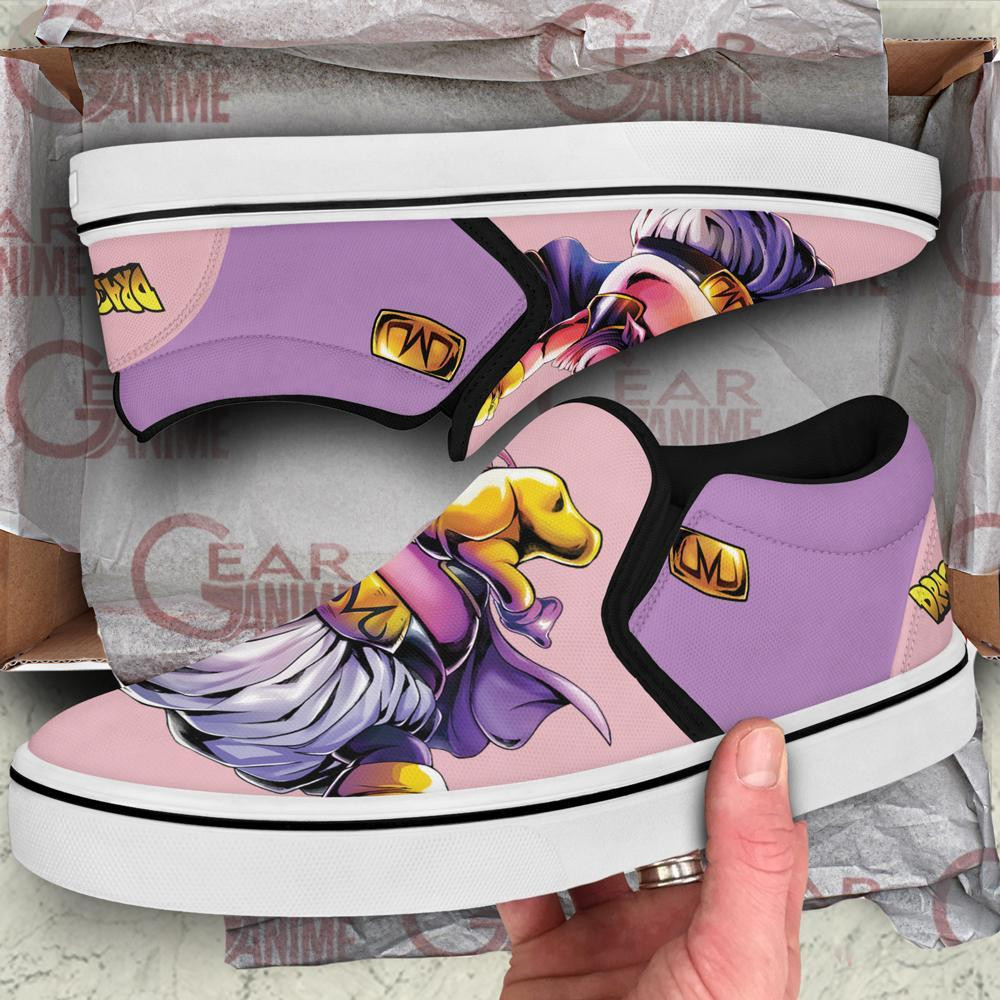 Fat Buu Slip-On Shoes Canvas Dragon Ball Custom Anime Shoes