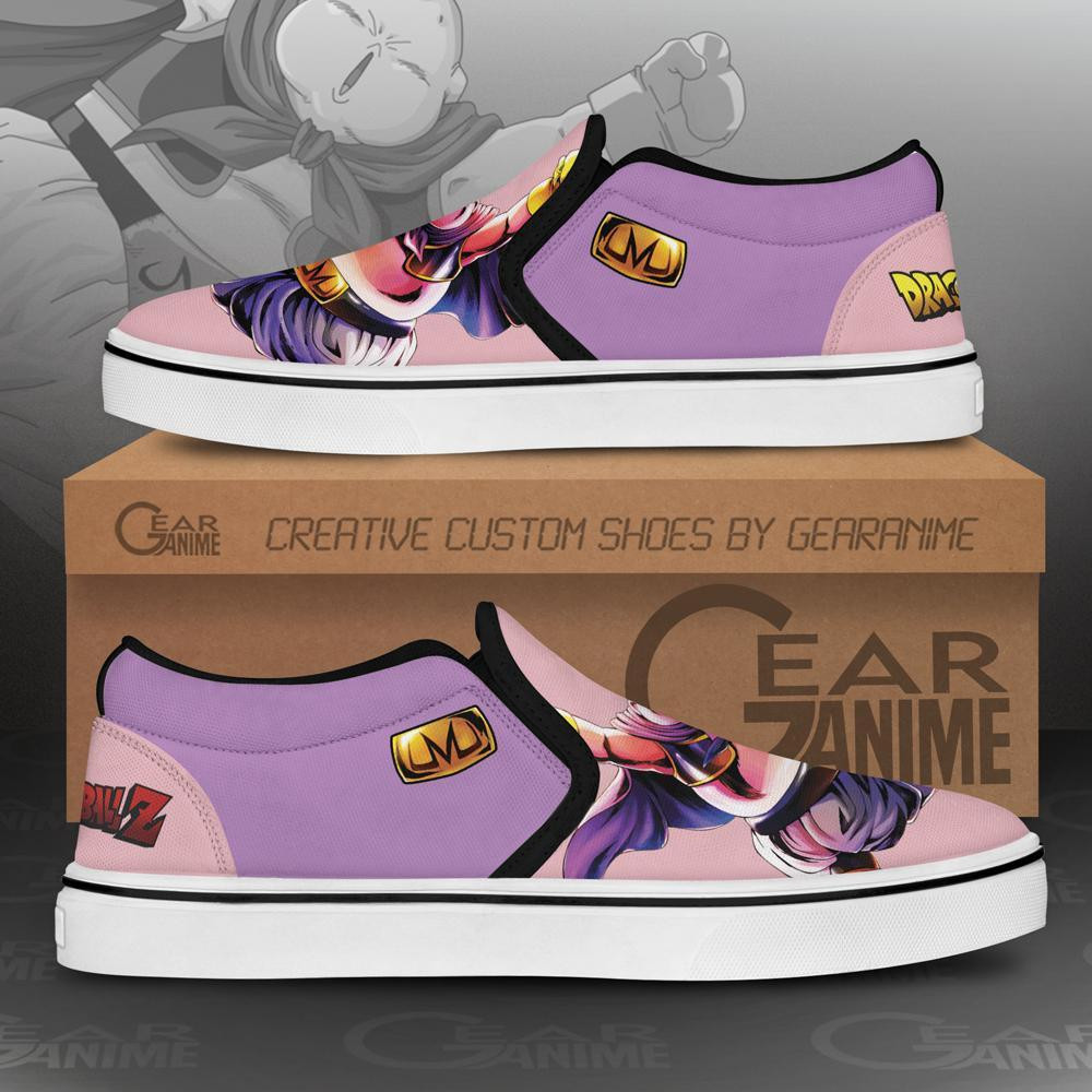 Fat Buu Slip-On Shoes Canvas Dragon Ball Custom Anime Shoes