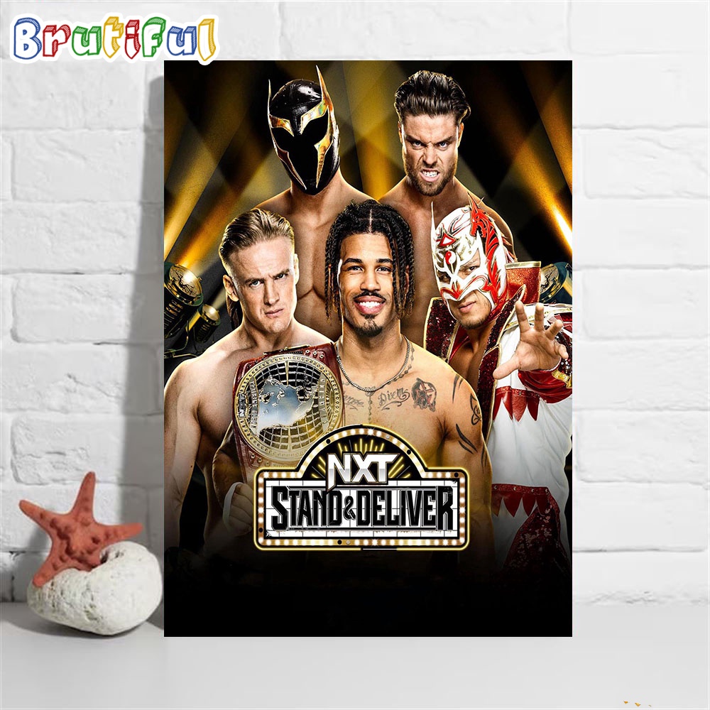 Fatal 5-Way Match For The WWE NXT North American Championship At Stand And Deliver Wall Art Poster Canvas