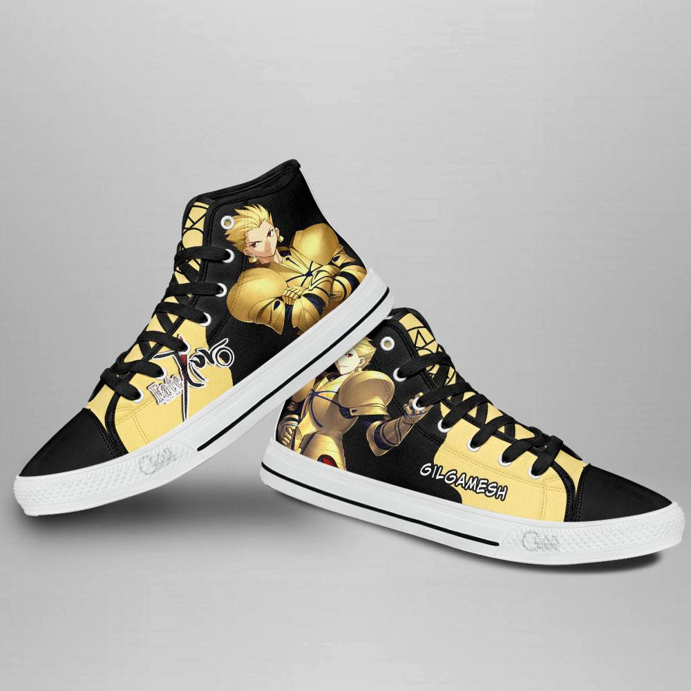 Fate Zero Gilgamesh High Top Shoes Custom Anime Sneakers