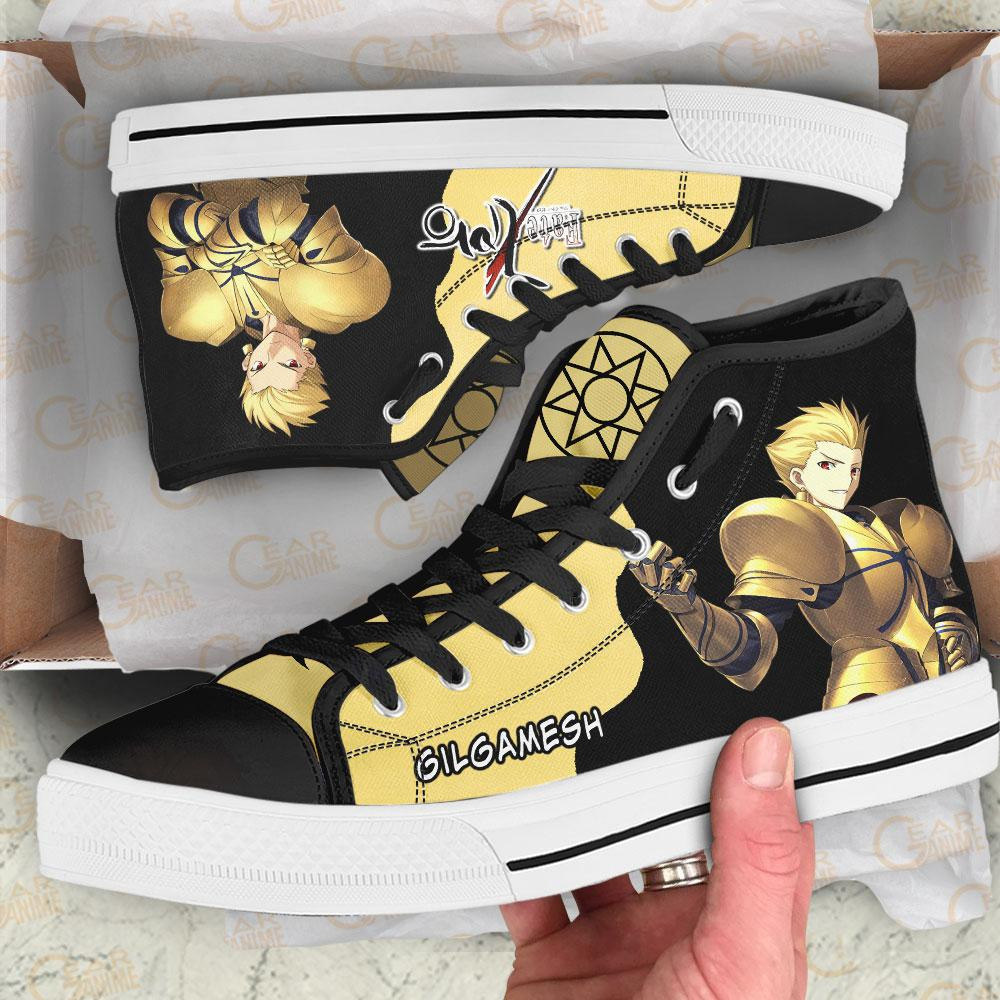 Fate Zero Gilgamesh High Top Shoes Custom Anime Sneakers