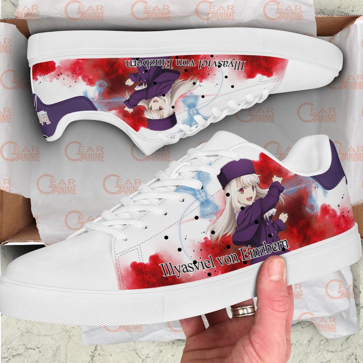 Fate Zero Illyasviel von Einzbern Skate Sneakers Custom Anime Shoes