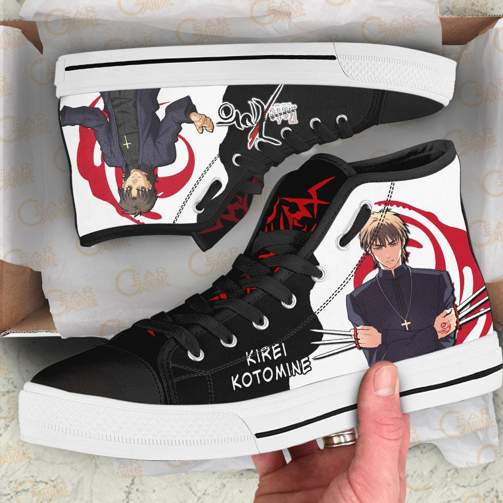 Fate Zero Kirei Kotomine High Top Shoes Custom Anime Sneakers
