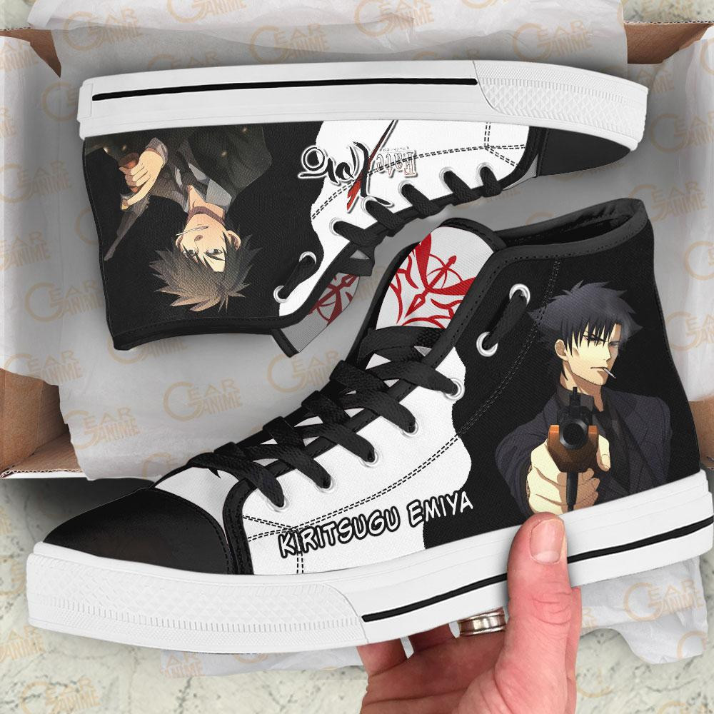 Fate Zero Kiritsugu Emiya High Top Shoes Custom Anime Sneakers