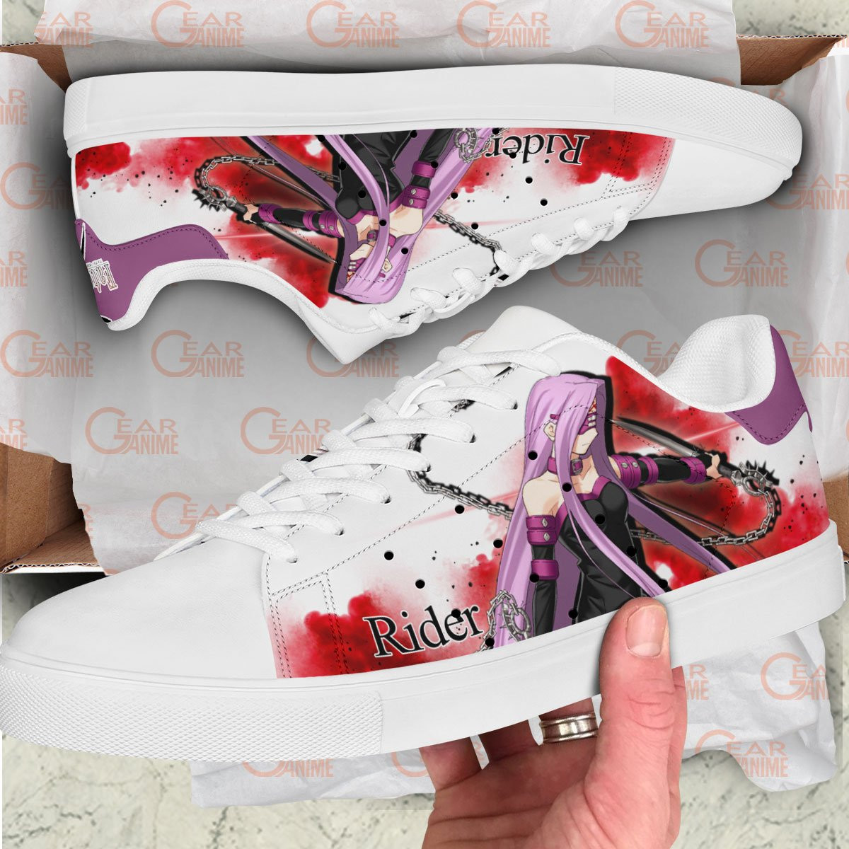 Fate Zero Rider Skate Sneakers Custom Anime Shoes