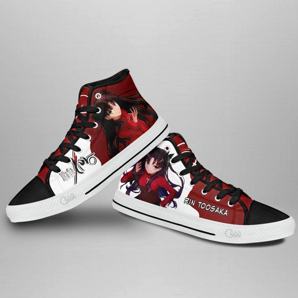 Fate Zero Rin Tohsaka High Top Shoes Custom Anime Sneakers