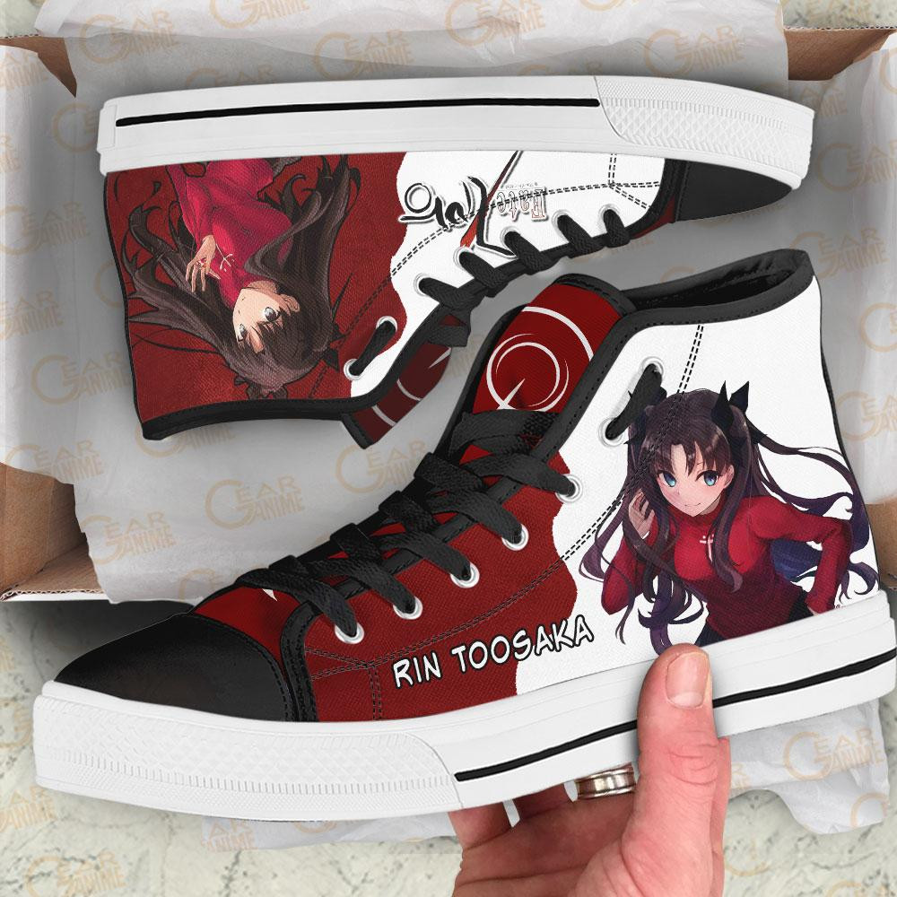 Fate Zero Rin Tohsaka High Top Shoes Custom Anime Sneakers