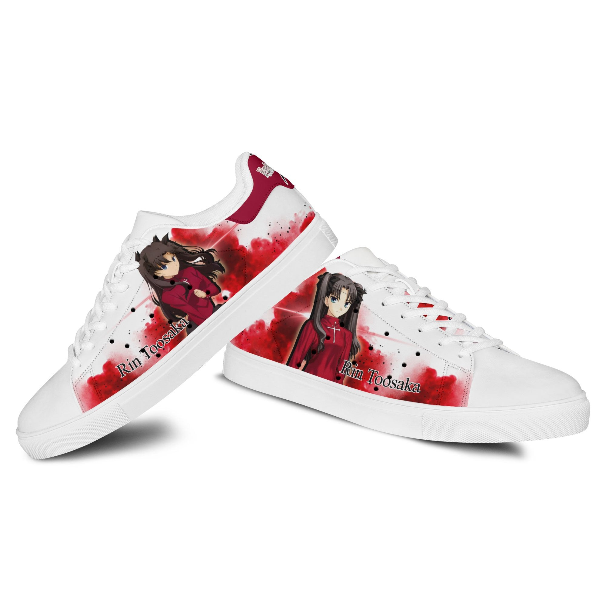 Fate Zero Rin Tohsaka Skate Sneakers Custom Anime Shoes