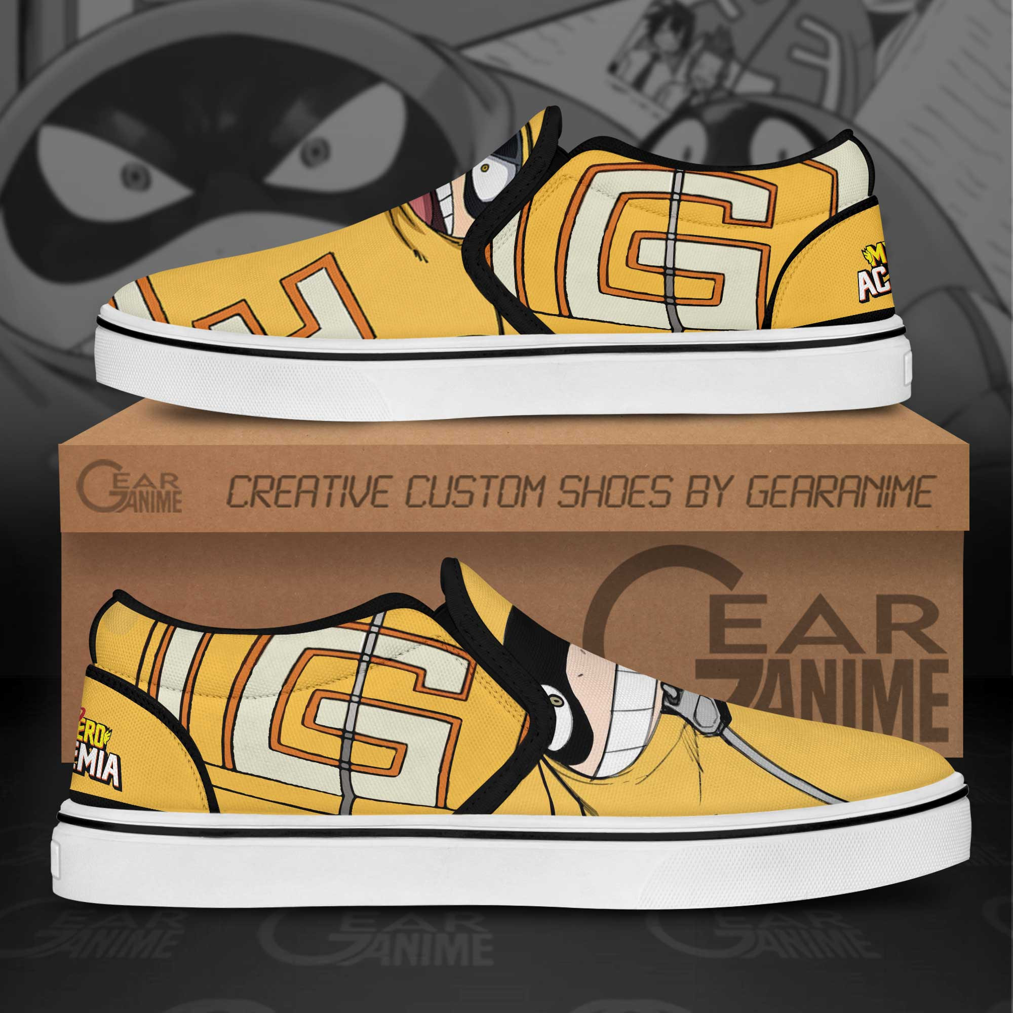 Fatgum Slip-On Shoes Canvas My Hero Academia Custom Anime Shoes