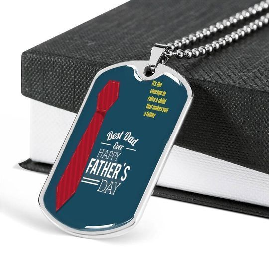 Father’s Day Gift Best Dad Ever Dog Tag Necklace Gift For Dad