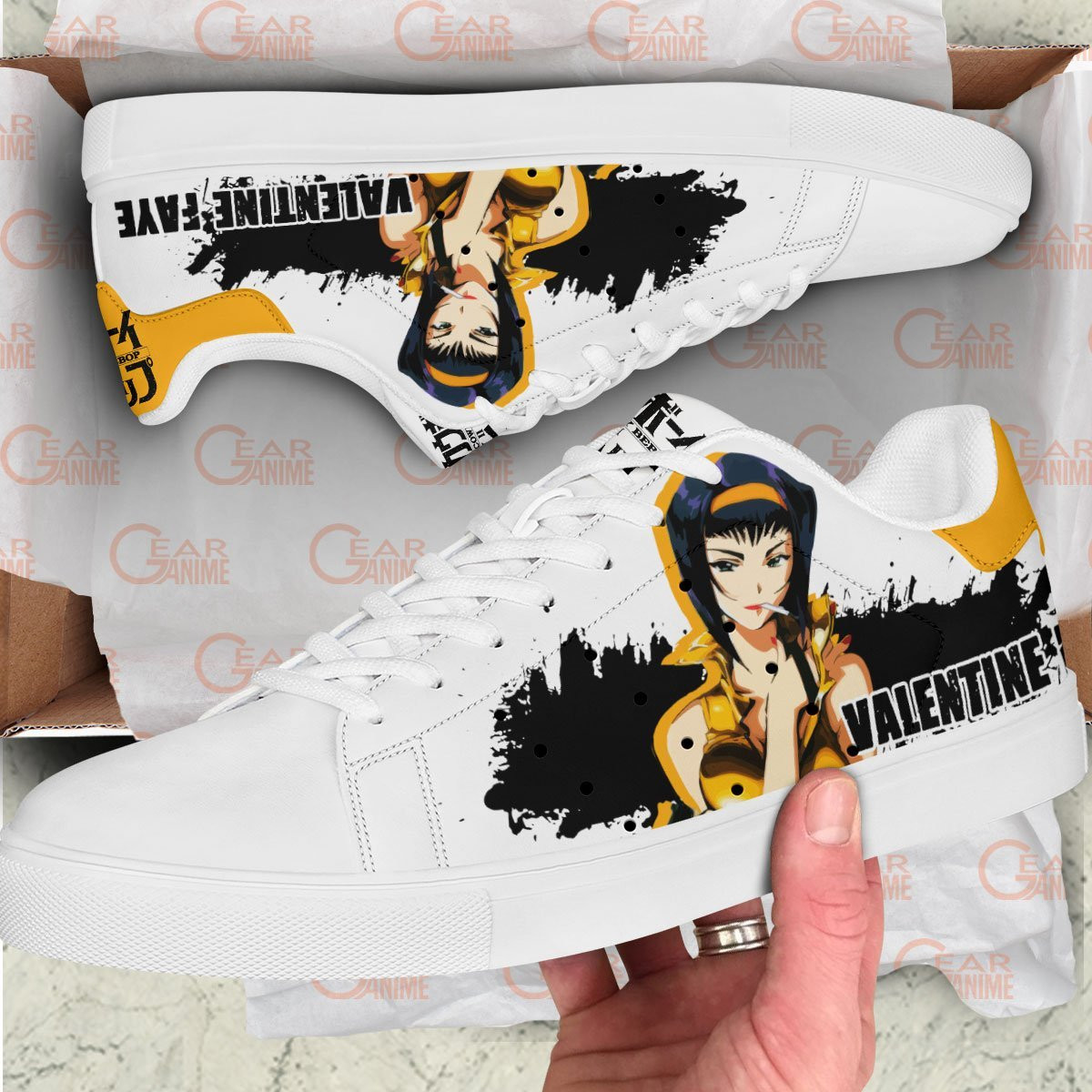 Faye Valentine Skate Sneakers Custom Cowboy Bebop Anime Shoes
