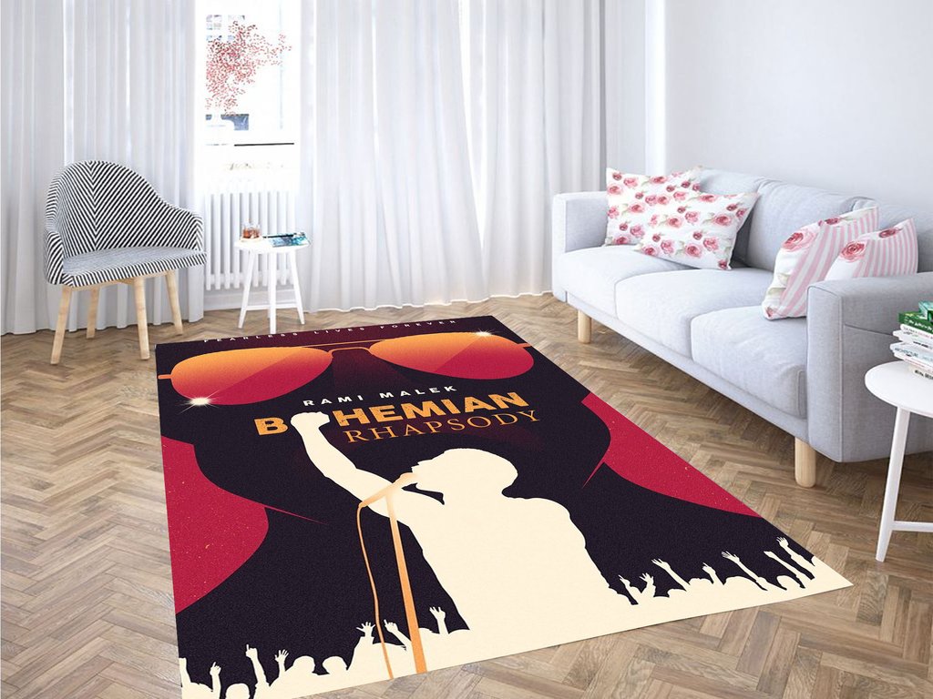 Fearless Lives Forever Living Room Modern Carpet Rectangle Rug