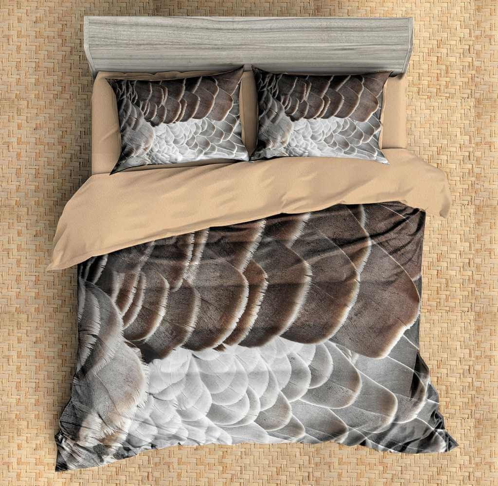 Feathers 11 3D Customized Duvet Cover Bedding Set