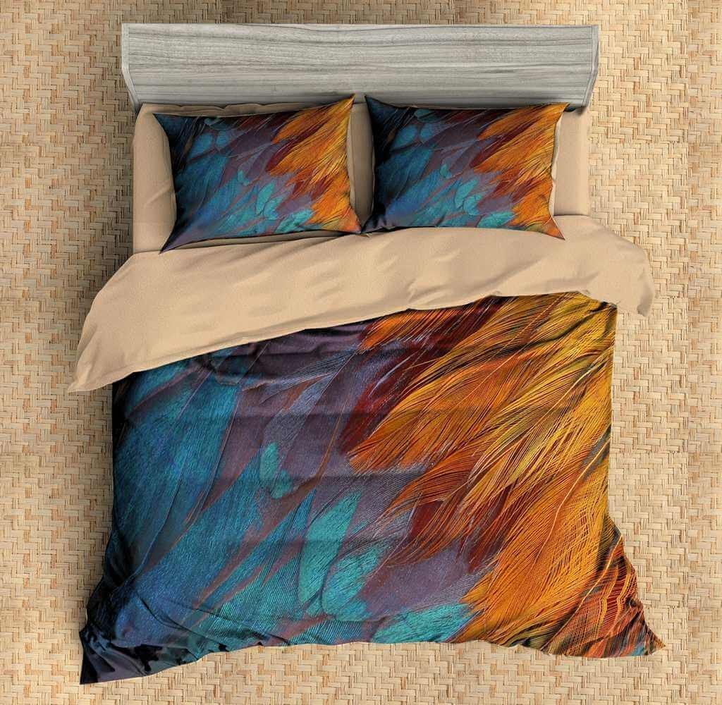 Feathers 3D Customized Duvet Cover Bedding Set