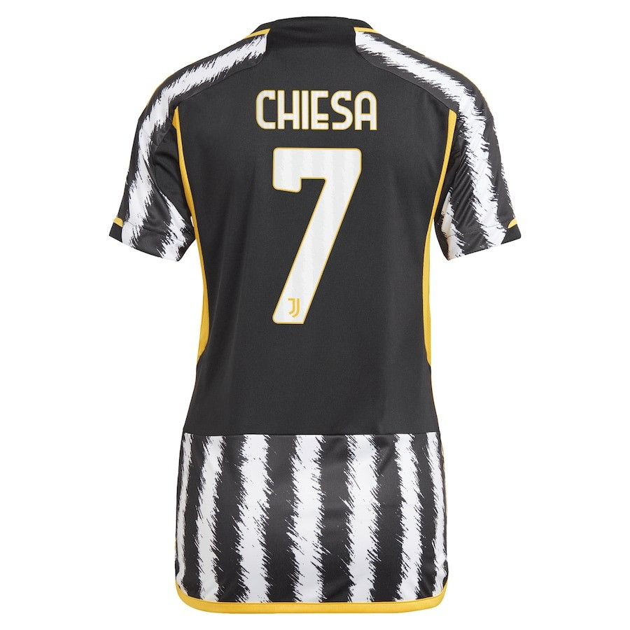 Federico Chiesa 7 Juventus 2023/24 Home Women Soccer Jersey – Black