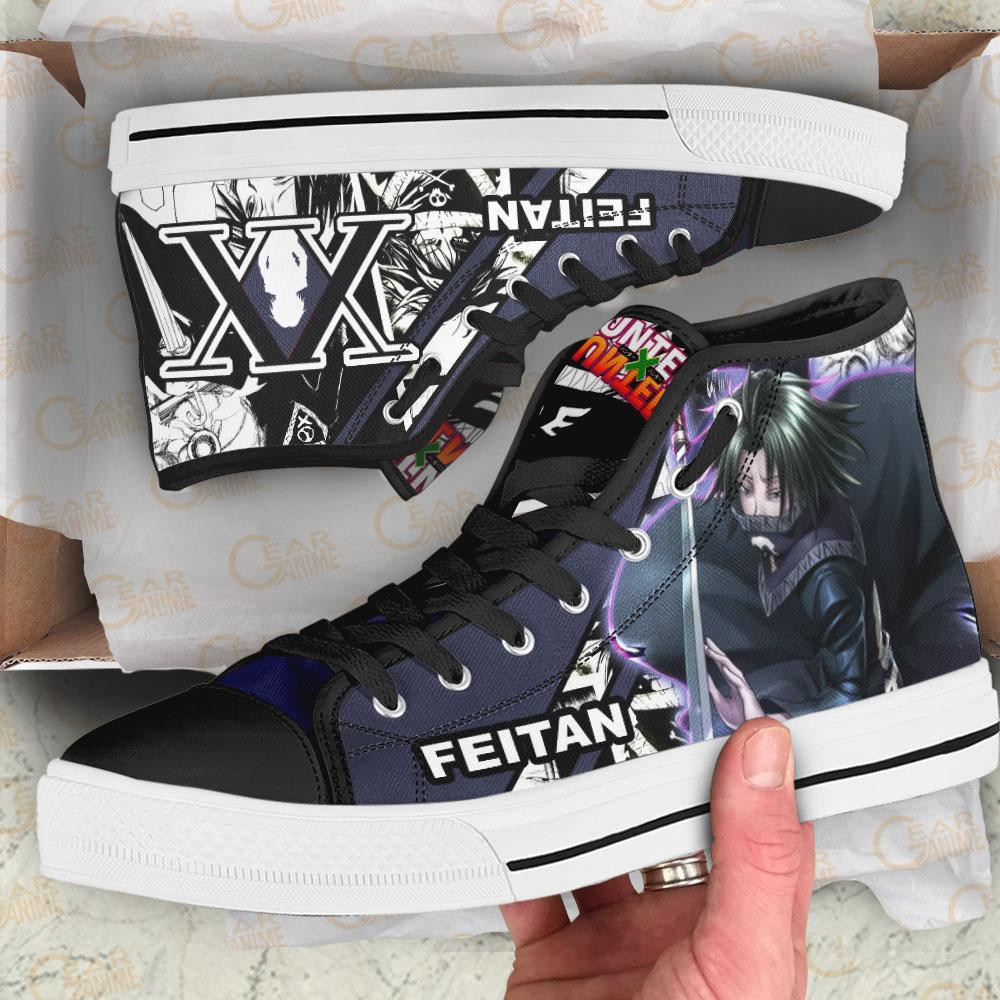 Feitan High Top Shoes Custom Manga Anime Hunter X Hunter Sneakers
