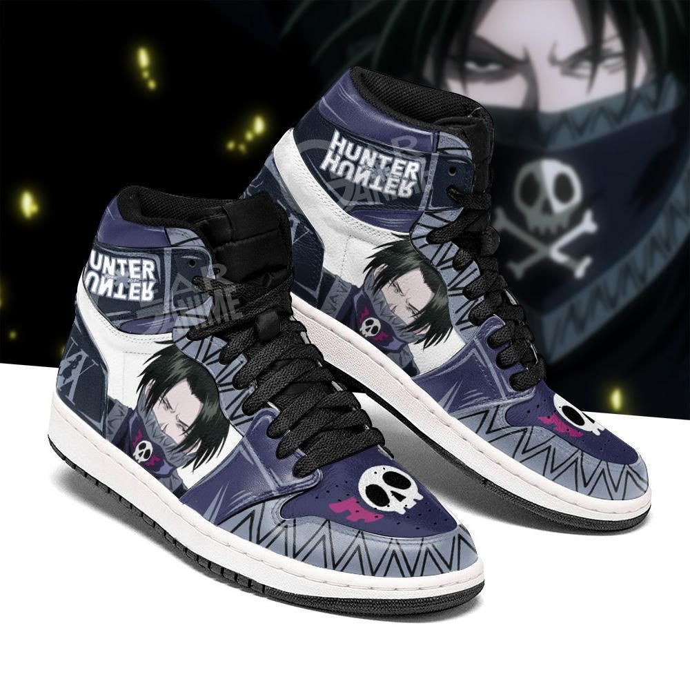 Feitan Hunter X Hunter Anime 2 High Top Air Jordan Sneaker, Air Jordan Hightop