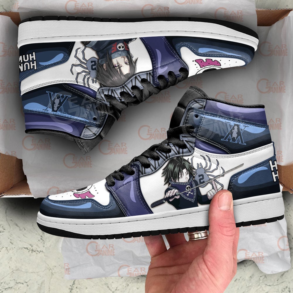 Feitan JD1s Sneakers Phantom Troupe Hunter X Hunter Anime Shoes, Air Jordan Hightop