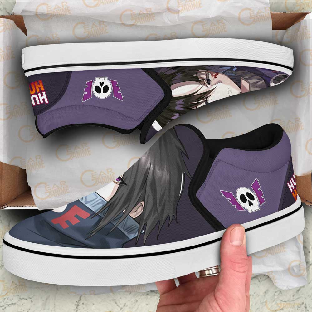 Feitan Slip-On Shoes Canvas Custom Anime Hunter x Hunter Shoes