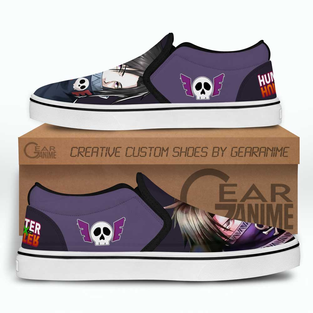 Feitan Slip-On Shoes Canvas Custom Anime Hunter x Hunter Shoes