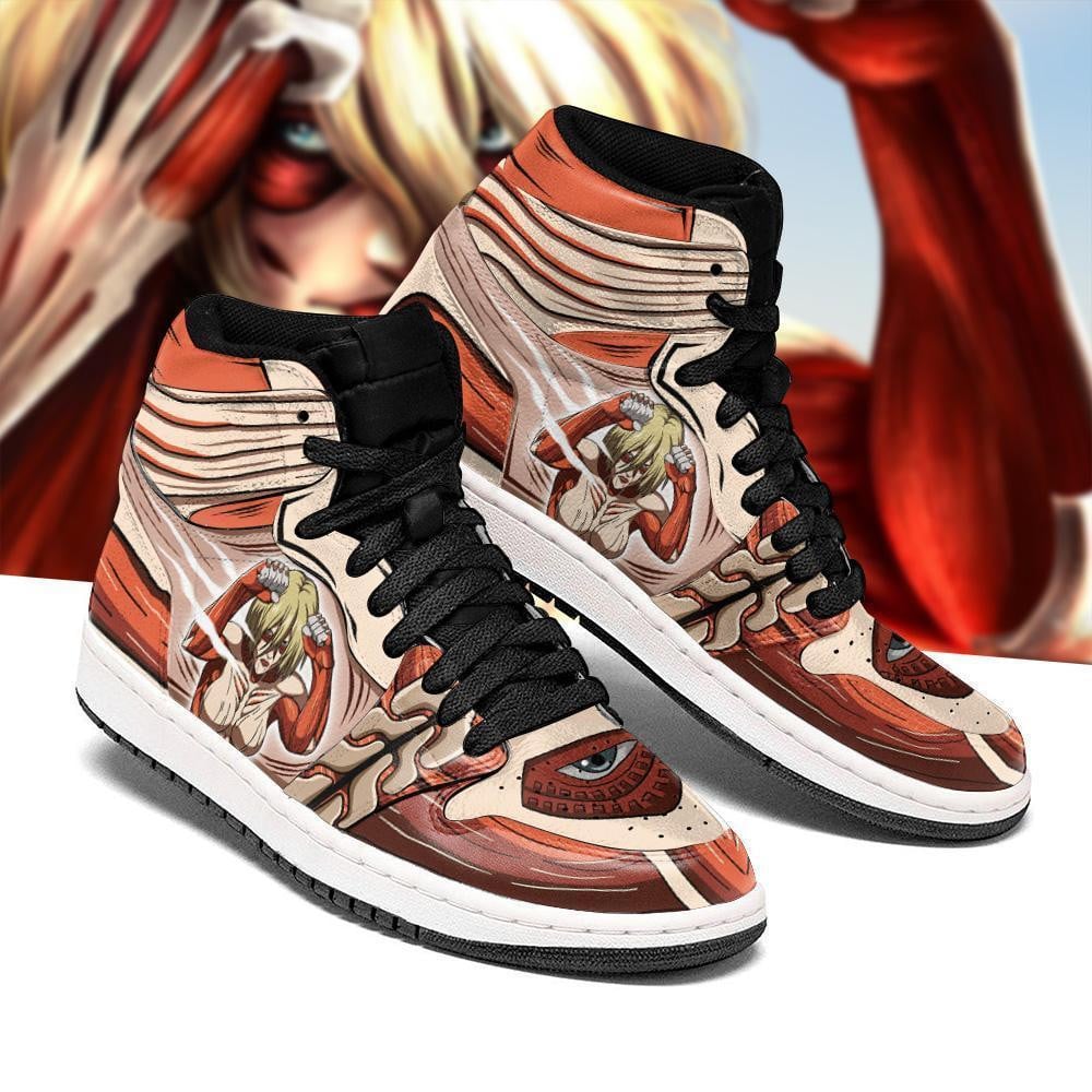 Female Titan JD1s Sneakers Attack On Titan Anime JD1s Sneakers, Air Jordan Hightop