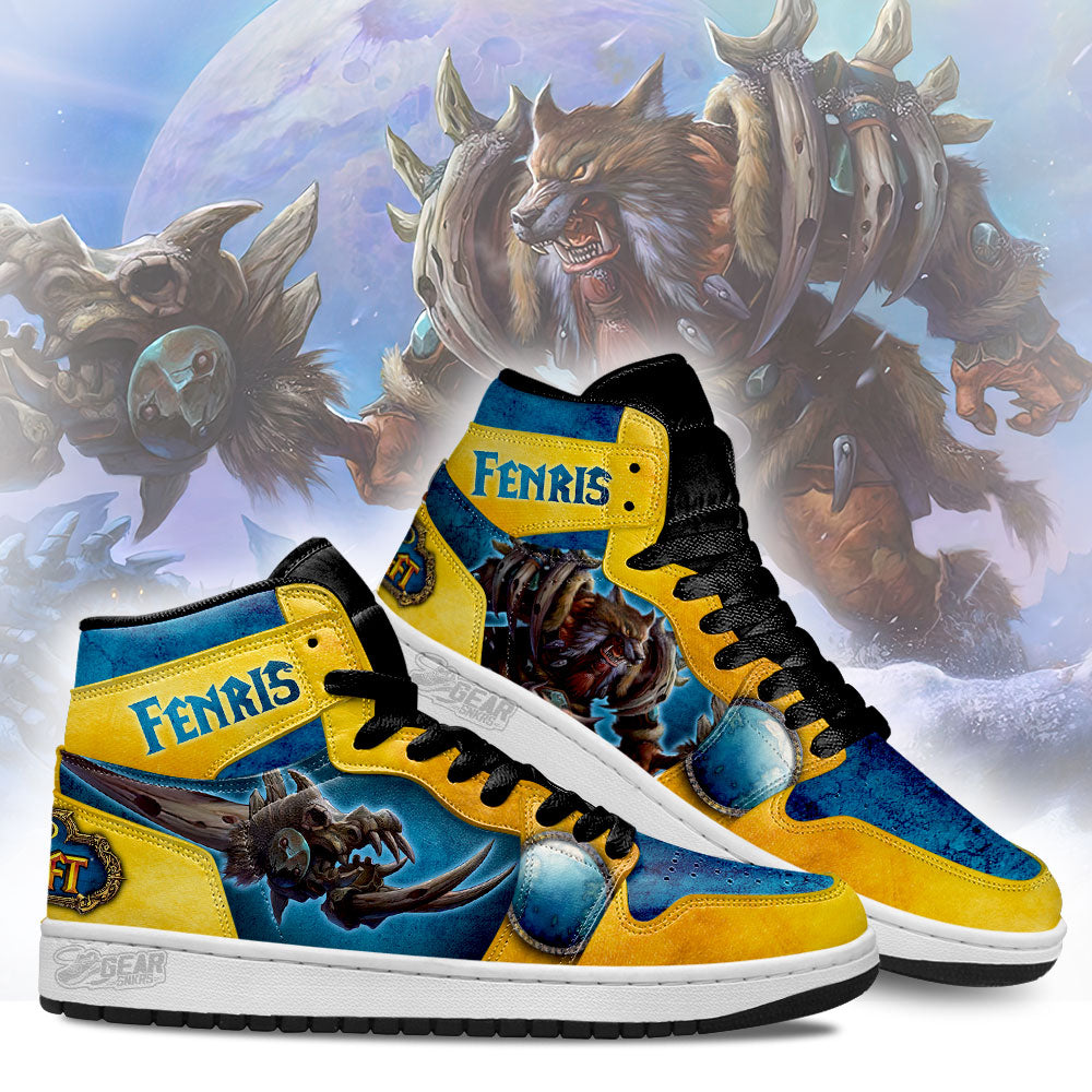 Fenris World of Warcraft JD Sneakers Shoes For Fans, Air Jordan Hightop