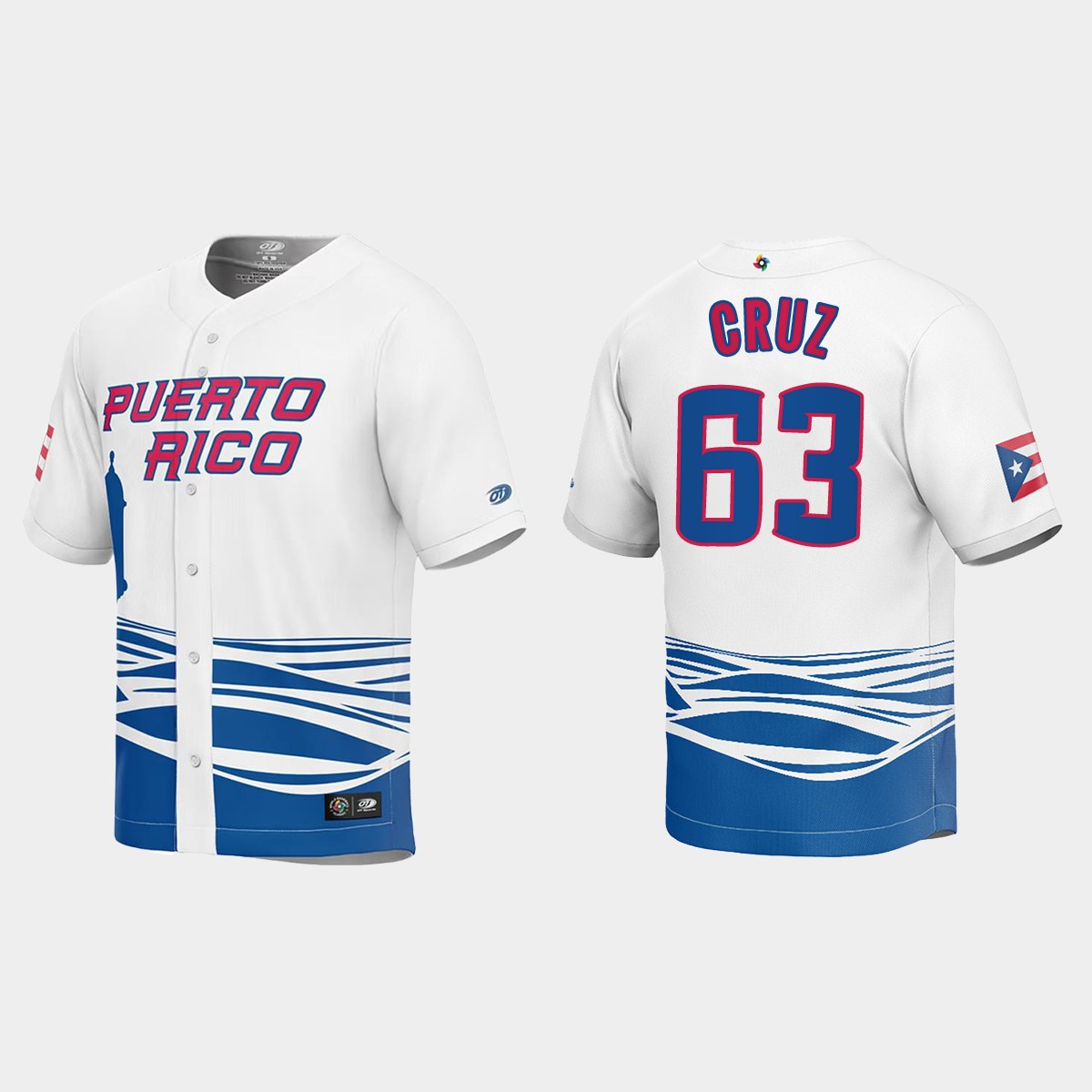 Fernando Cruz Puerto Rico 2023 World Classic Jersey - White