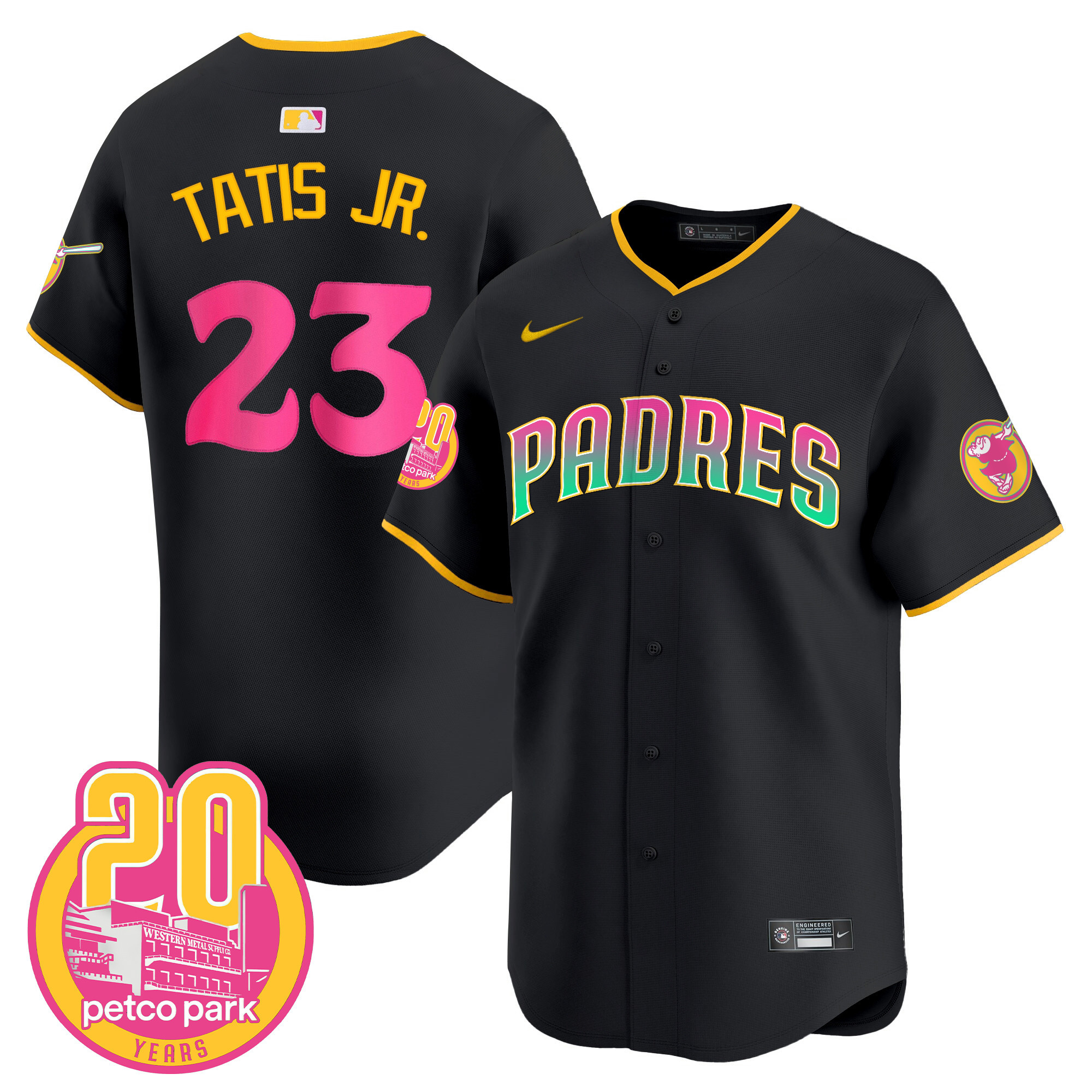 Fernando Tatis Jr. Men's San Diego Padres 2024 San Diego City Style Vapor Premier Limited Black Jersey - All Stitched