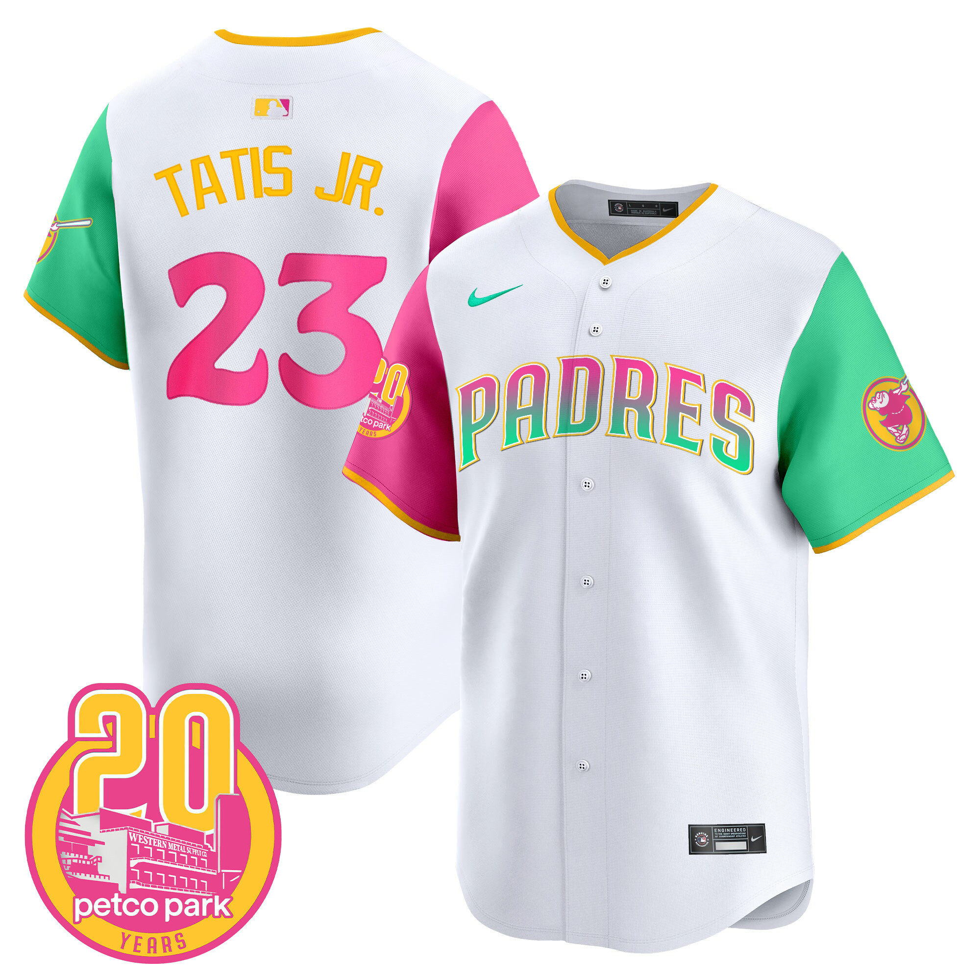 Fernando Tatis Jr. Men's San Diego Padres 2024 San Diego City Style Vapor Premier Limited Color Sleeves Jersey - All Stitched
