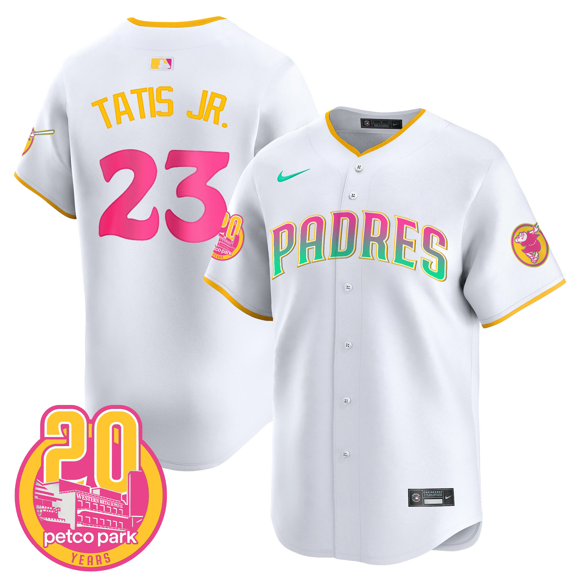 Fernando Tatis Jr. Men's San Diego Padres 2024 San Diego City Style Vapor Premier Limited White Jersey - All Stitched