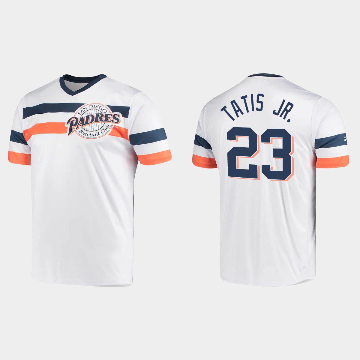Fernando Tatis Jr. San Diego Padres Cooperstown Collection V-Neck Jersey - White