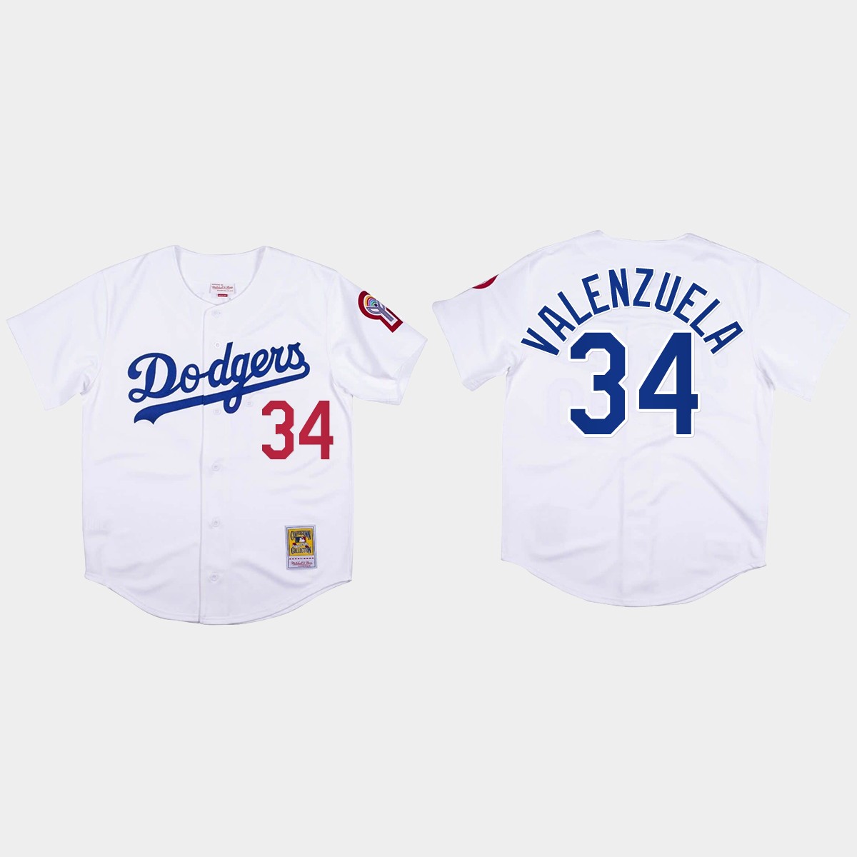 Fernando Valenzuela #34 Los Angeles Dodgers Mitchell And Ness 1981 Jersey - White