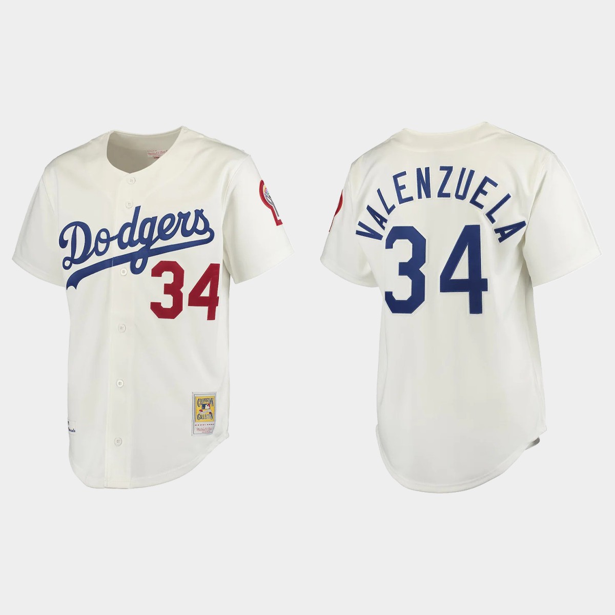 Fernando Valenzuela Los Angeles Dodgers Cooperstown Collection Jersey - Gray