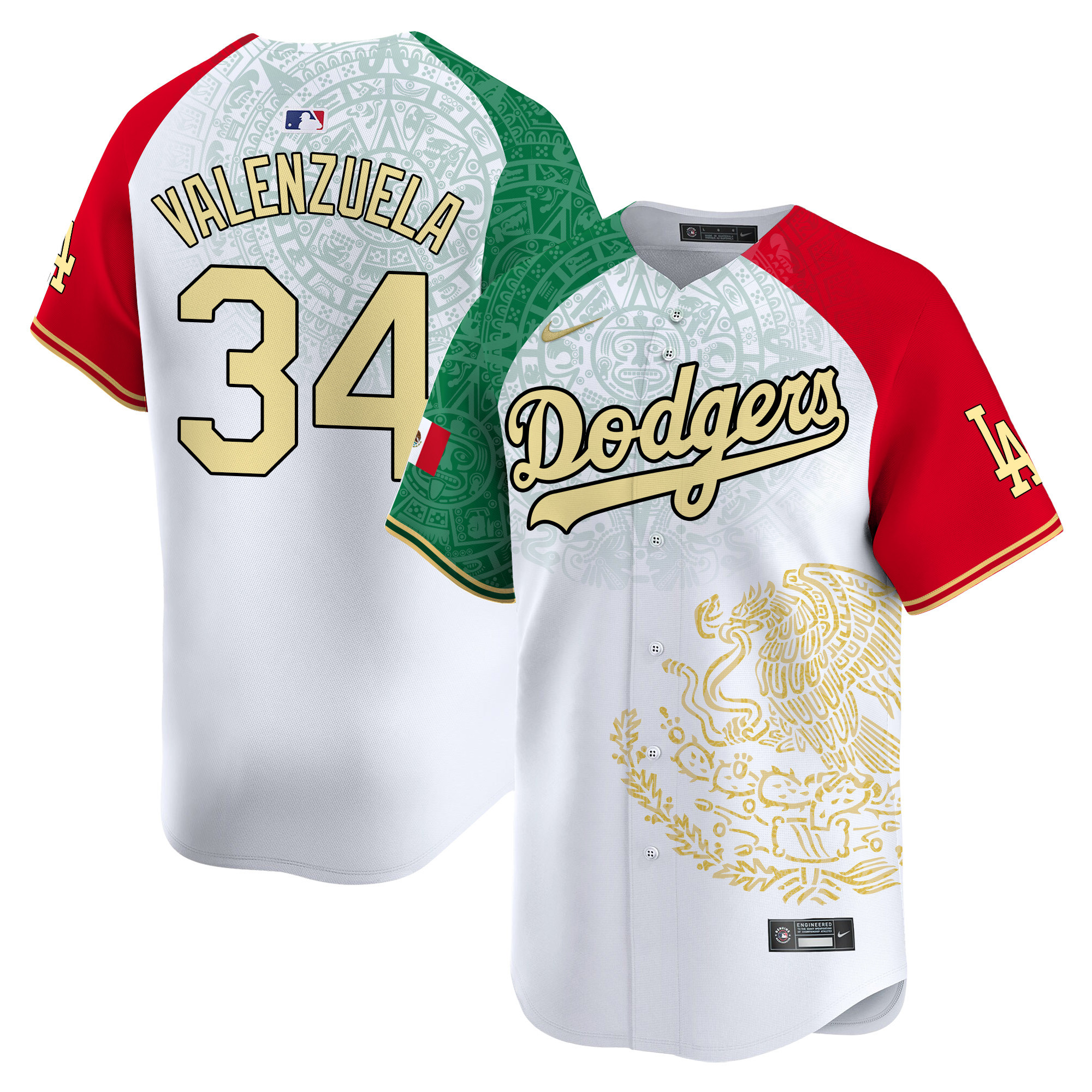 Fernando ValenzuelaUnisex Los Angeles Dodgers Mexico Vapor Premier Limited Alternate Jersey - Printed