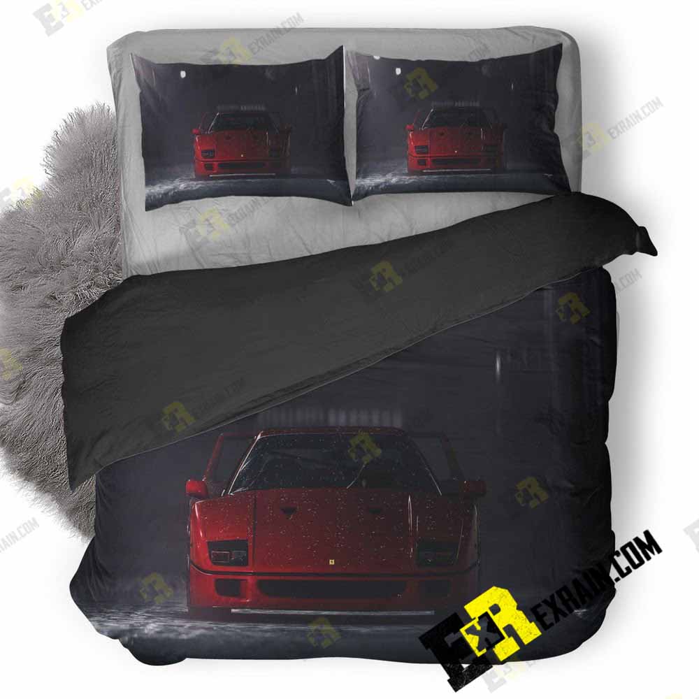 Ferrari F 3D Customized Duvet Cover Bedding Set