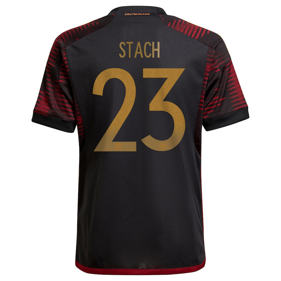 FIFA World Cup Qatar 2022 Patch Germany National Team Anton Stach 23 – Away  Soccer Jersey