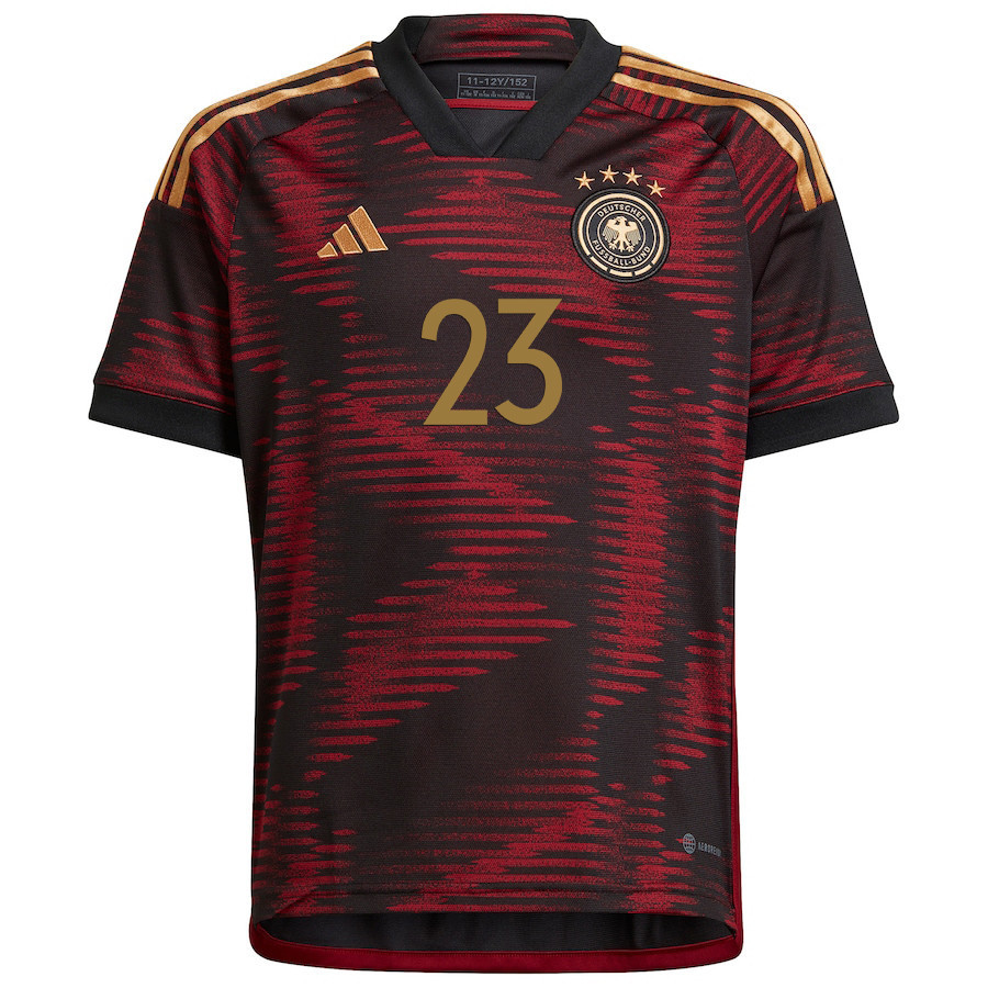 FIFA World Cup Qatar 2022 Patch Germany National Team Anton Stach 23 – Away  Soccer Jersey