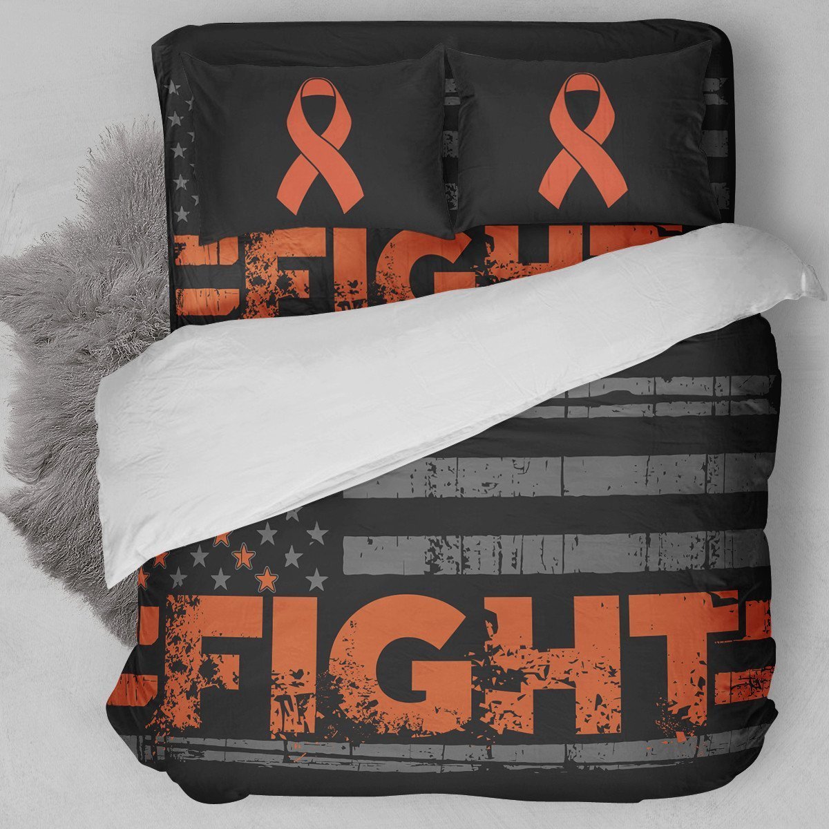 Fight Leukemia Cancer Duvet Cover Bedding Set