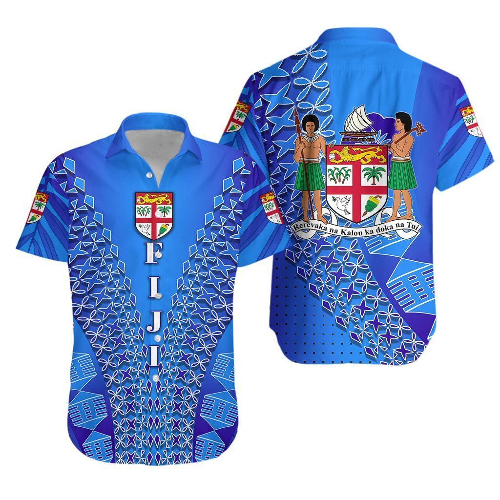 Fiji Drua Hawaiian Shirt Tapa