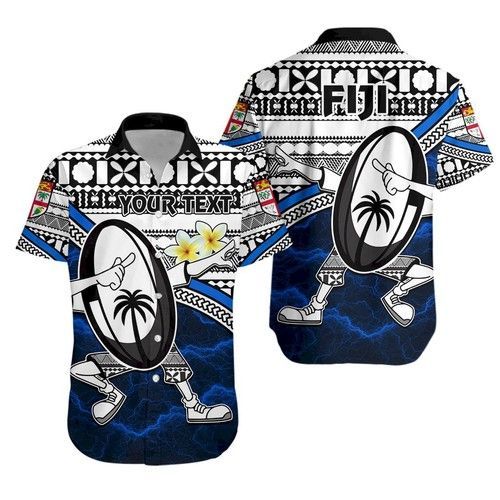 Fiji Rugby Hawaiian Shirt Tapa Cloth Dab Trend Style