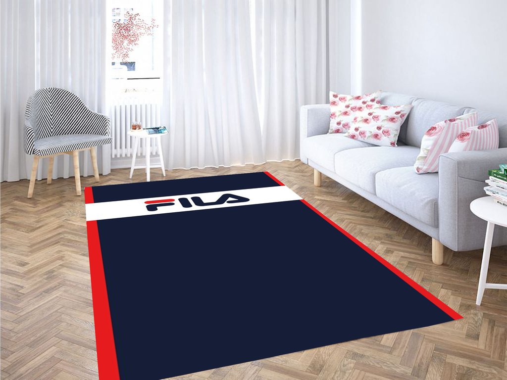 Fila Logos Living Room Modern Carpet Rectangle Rug