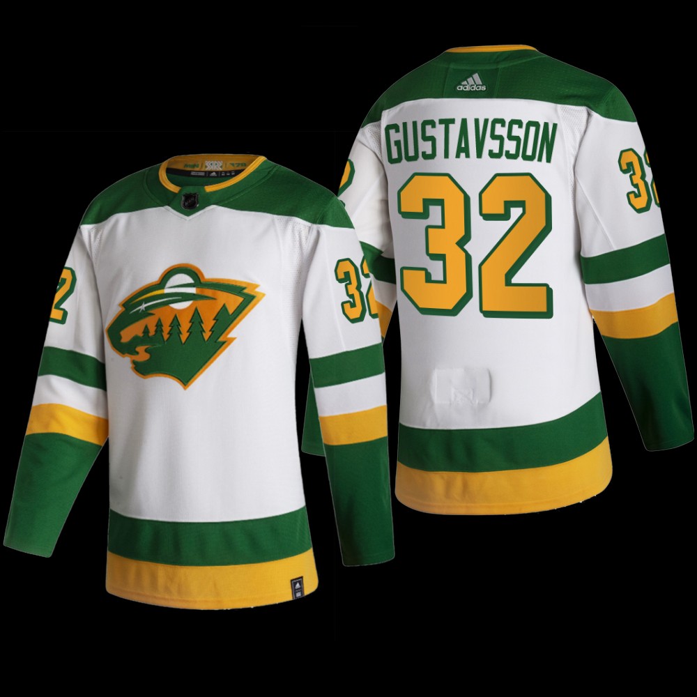 Filip Gustavsson #32 Minnesota Wild Reverse Retro White Jersey