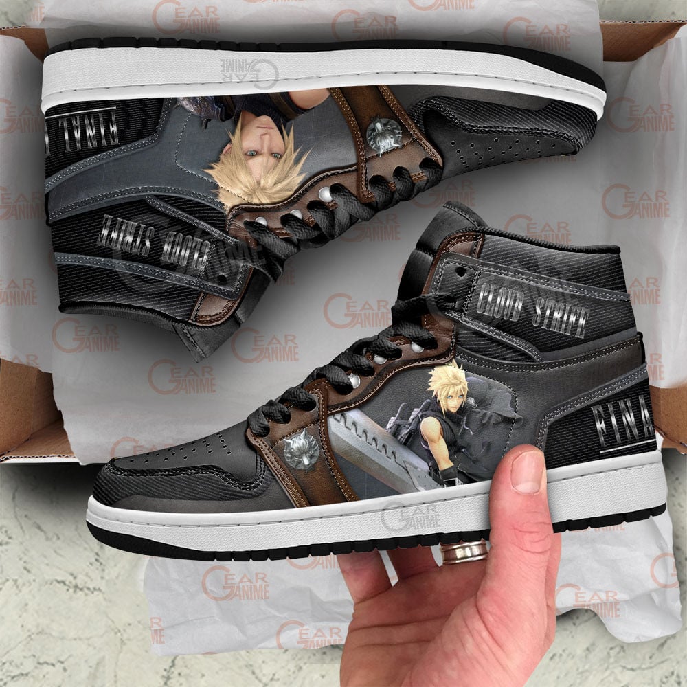 Final Fantasy Cloud Strife Shoes For Anime Fans, Air Jordan Hightop