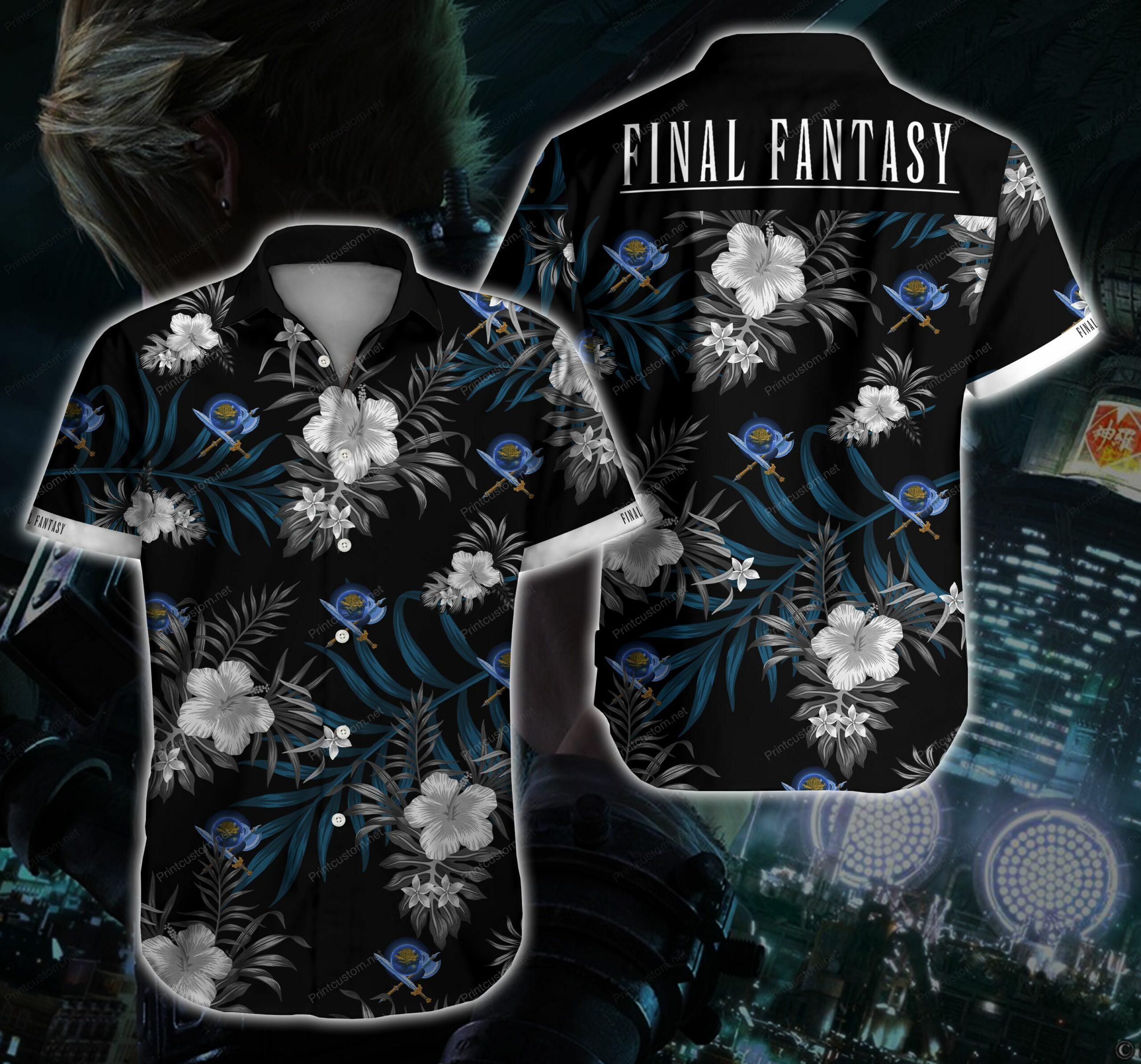 Final Fantasy Hawaii Shirt 3D