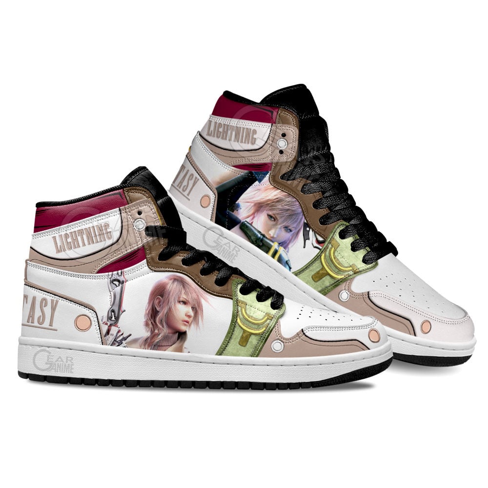 Final Fantasy Lightning Shoes For Anime Fans, Air Jordan Hightop