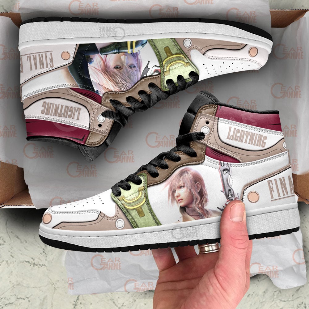 Final Fantasy Lightning Shoes For Anime Fans, Air Jordan Hightop