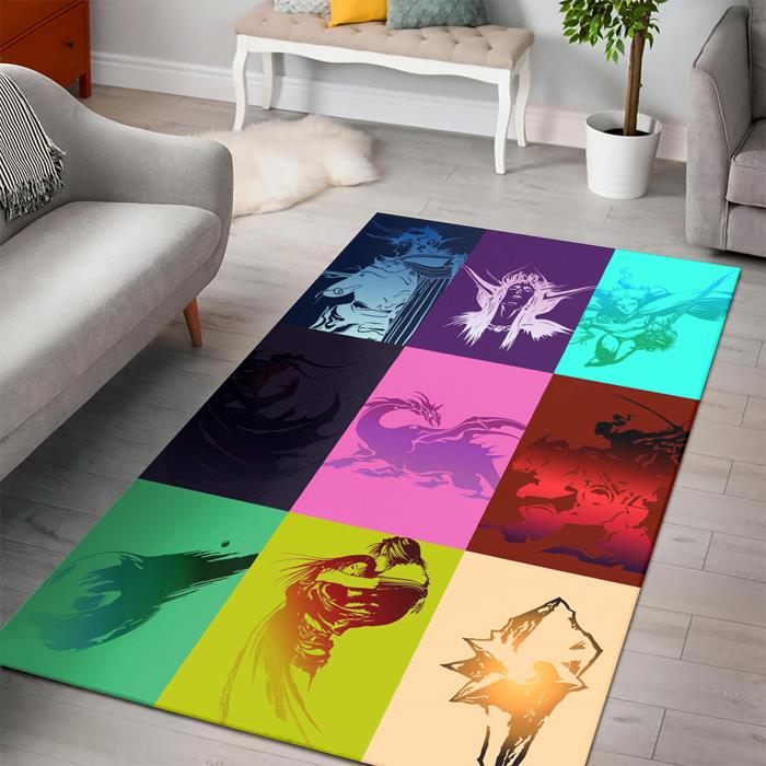 Final Fantasy Saga Wharol Rectangle Rug – Custom Size And Printing