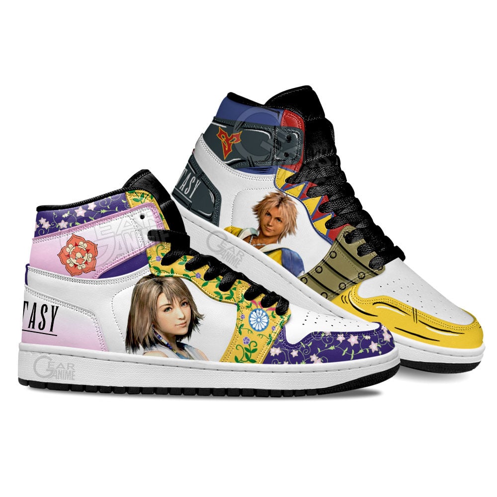 Final Fantasy Tidus and Yuna Shoes For Anime Fans, Air Jordan Hightop