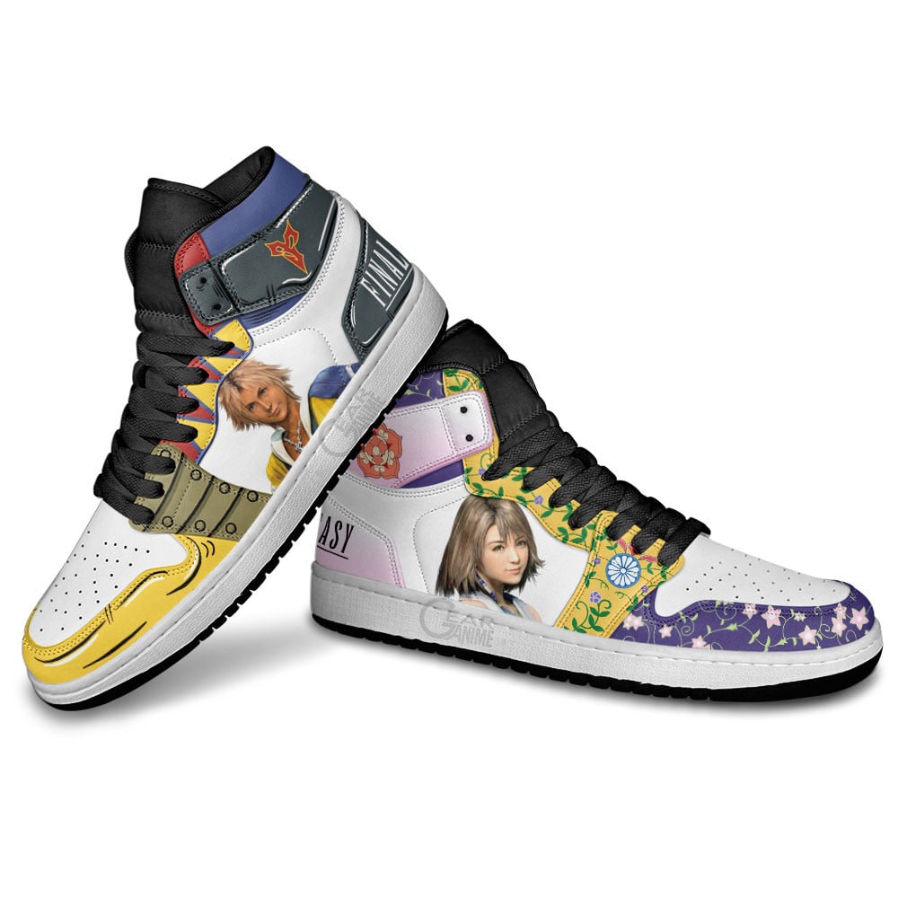 Final Fantasy Tidus and Yuna Shoes For Anime Fans, Air Jordan Hightop
