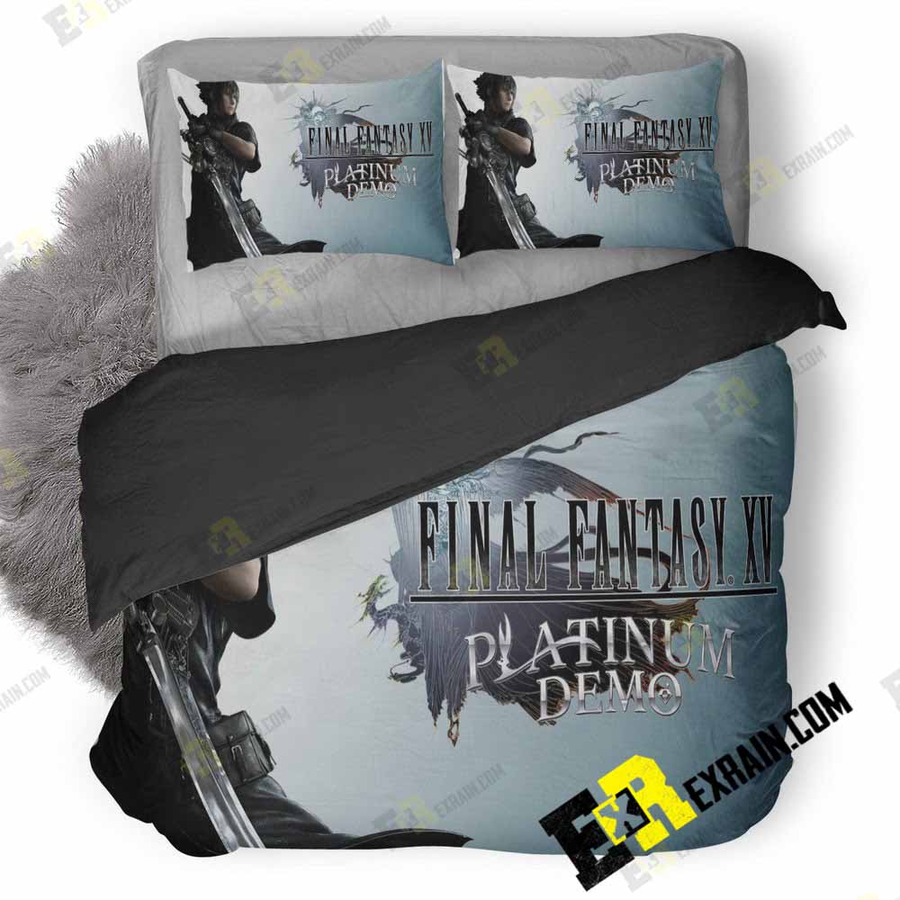 Final Fantasy Xv Video Gane Wide 3D Customized Duvet Cover Bedding Set